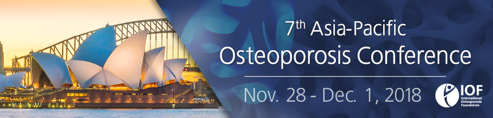 7th Asia-Pacific Osteoporosis Conference - Nov. 30 to Dec. 1, 2018 - IOF
